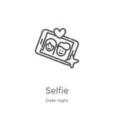 vettore dell'icona del selfie dalla raccolta di notte della data Linea sottile illustrazione di vettore dell'icona del profilo de royalty illustrazione gratis vettore dell'icona del selfie dalla raccolta di notte della data Linea sottile illustrazione di vettore dell'icona del profilo de royalty illustrazione gratis