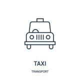 vettore dell'icona del taxi dalla raccolta di trasporto Linea sottile illustrazione di vettore dell'icona del profilo del taxi royalty illustrazione gratis vettore dell'icona del taxi dalla raccolta di trasporto Linea sottile illustrazione di vettore dell'icona del profilo del taxi royalty illustrazione gratis
