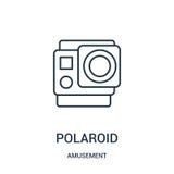 vettore dell'icona della polaroid dalla raccolta di divertimento Linea sottile illustrazione di vettore dell'icona del profilo de illustrazione vettoriale vettore dell'icona della polaroid dalla raccolta di divertimento Linea sottile illustrazione di vettore dell'icona del profilo de illustrazione vettoriale
