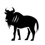 Vettore dell'icona dello gnu illustrazione di stock Vettore dell'icona dello gnu illustrazione di stock