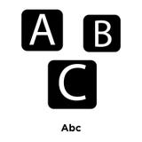 Vettore dell'icona di ABC isolato su fondo bianco, concetto di logo dell'ab illustrazione di stock Vettore dell'icona di ABC isolato su fondo bianco, concetto di logo dell'ab illustrazione di stock