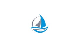 Vettore dell'icona di logo della barca a vela royalty illustrazione gratis Vettore dell'icona di logo della barca a vela royalty illustrazione gratis