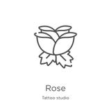 vettore rosa dell'icona dalla raccolta dello studio del tatuaggio La linea sottile ? aumentato illustrazione di vettore dell'icon illustrazione vettoriale vettore rosa dell'icona dalla raccolta dello studio del tatuaggio La linea sottile ? aumentato illustrazione di vettore dell'icon illustrazione vettoriale