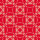 Vettore rosso e modello senza cuciture geometrico floreale dell'oro Ornamento reale elegante royalty illustrazione gratis Vettore rosso e modello senza cuciture geometrico floreale dell'oro Ornamento reale elegante royalty illustrazione gratis