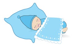 Vettore sveglio del bambino del neonato illustrazione di stock Vettore sveglio del bambino del neonato illustrazione di stock