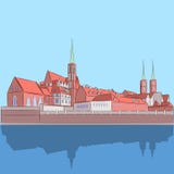 Vettore wroclaw Cattedrale di St John royalty illustrazione gratis Vettore wroclaw Cattedrale di St John royalty illustrazione gratis