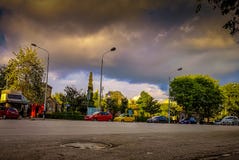 Via di Aristotelous il più famoso della città e del quadrato il punto di incontro più usuale per iniziare una passeggiata fotografie stock libere da diritti Via di Aristotelous il più famoso della città e del quadrato il punto di incontro più usuale per iniziare una passeggiata fotografie stock libere da diritti