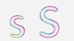 Vibrantly Kolorowy Górny s i Lowercase Odpłacaliśmy się Używać bąbel ilustracja wektor Vibrantly Kolorowy Górny s i Lowercase Odpłacaliśmy się Używać bąbel ilustracja wektor