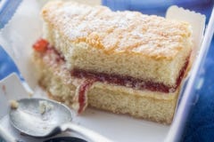 Victoria Sponge Cake stock image Victoria Sponge Cake stock image