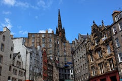 Victoria St. Edinburgh. Schotland. het UK. royalty-vrije stock afbeeldingen Victoria St. Edinburgh. Schotland. het UK. royalty-vrije stock afbeeldingen