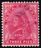 victorian för india portostämpel arkivbild victorian för india portostämpel arkivbild