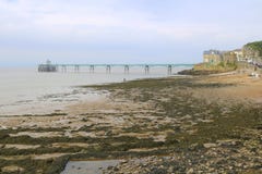 Victorian pier and sea shore Royalty Free Stock Photos Victorian pier and sea shore Royalty Free Stock Photos