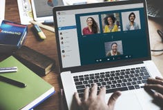 Video Call Facetime Chatting Communication Concept stock photos Video Call Facetime Chatting Communication Concept stock photos