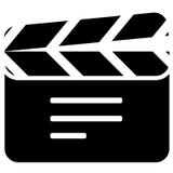 Video Icon cinema. Clapperboard cinema. Style is flat symbol, black color, rounded angles. - Vector vector illustration Video Icon cinema. Clapperboard cinema. Style is flat symbol, black color, rounded angles. - Vector vector illustration
