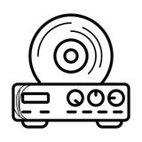 Video-Player-Ikonenvektor lizenzfreie abbildung Video-Player-Ikonenvektor lizenzfreie abbildung