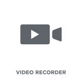 Video recorder icon from Electronic devices collection. royalty free illustration Video recorder icon from Electronic devices collection. royalty free illustration