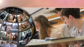 Video über Studenten in verschiedene Schuljahre stock footage Video über Studenten in verschiedene Schuljahre stock footage