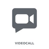 Videocall icon from Human resources collection. royalty free illustration Videocall icon from Human resources collection. royalty free illustration