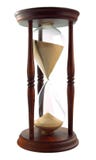 Vidrio de la hora en blanco