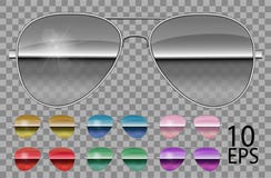 Vidrios especulares determinados La policía cae forma del aviador diverso colorpurple transparente Gafas de sol gr?ficos 3D hombr libre illustration Vidrios especulares determinados La policía cae forma del aviador diverso colorpurple transparente Gafas de sol gr?ficos 3D hombr libre illustration
