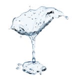 Vidro de Martini com gotas da água ilustração stock Vidro de Martini com gotas da água ilustração stock