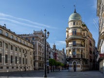 Vie vuote di Siviglia, Spagna immagine stock libera da diritti Vie vuote di Siviglia, Spagna immagine stock libera da diritti