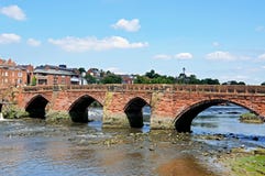 Vieille Dee Bridge, Chester images libres de droits Vieille Dee Bridge, Chester images libres de droits