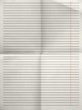 Vieille feuille de fond de papier rayé avec la marge photographie stock Vieille feuille de fond de papier rayé avec la marge photographie stock