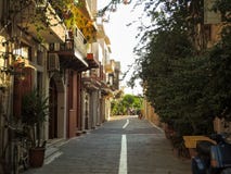 Vieja pieza de la ciudad de Retimno, Creta, Grecia Rethymno, Grecia - 15 de junio de 2017 imagen de archivo libre de regalías Vieja pieza de la ciudad de Retimno, Creta, Grecia Rethymno, Grecia - 15 de junio de 2017 imagen de archivo libre de regalías