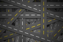 Viel Straße über der Straße stock abbildung Viel Straße über der Straße stock abbildung