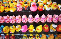 So viele gelben Gummienten für das Badezimmer Verkaufsartikel auf Anzeige, Spielzeugtiere verkleidet mit vielen verschiedenen Art lizenzfreies stockbild So viele gelben Gummienten für das Badezimmer Verkaufsartikel auf Anzeige, Spielzeugtiere verkleidet mit vielen verschiedenen Art lizenzfreies stockbild