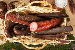 Vielzahl von Wurstwaren lizenzfreie stockfotografie Vielzahl von Wurstwaren lizenzfreie stockfotografie