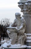 Detail of Pallas-Athene fountain in front of Austrian parliament in Vienna royalty free stock image Detail of Pallas-Athene fountain in front of Austrian parliament in Vienna royalty free stock image