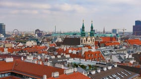 Vienna skyline, Austria. Aerial view of Vienna. Austria. Vienna Wien is the capital and largest city of Austria, and one of the 9 royalty free stock image Vienna skyline, Austria. Aerial view of Vienna. Austria. Vienna Wien is the capital and largest city of Austria, and one of the 9 royalty free stock image