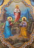 Vienne - fresque saint de famille dans l'église de Carmélites images libres de droits Vienne - fresque saint de famille dans l'église de Carmélites images libres de droits