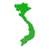 Vietnam territoriumsymbol, tecknad filmstil vektor illustrationer Vietnam territoriumsymbol, tecknad filmstil vektor illustrationer