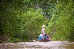 Vietnamesisk kvinna på fartyget fotografering för bildbyråer Vietnamesisk kvinna på fartyget fotografering för bildbyråer