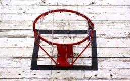Vieux cercle de basket-ball Photographie stock libre de droits Vieux cercle de basket-ball Photographie stock libre de droits