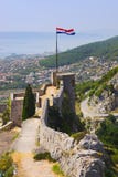 Vieux fort dans le fractionnement, Croatie Images libres de droits Vieux fort dans le fractionnement, Croatie Images libres de droits