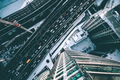 View above highway Royalty Free Stock Photo View above highway Royalty Free Stock Photo