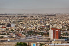 View from above on an urban landscape, Kashan, Iran. royalty free stock photography View from above on an urban landscape, Kashan, Iran. royalty free stock photography