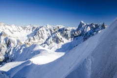 View of amazing french Alps covered with snow. Chamonix-Mont-Blanc during winter time. Perfect winter destination. royalty free stock photo View of amazing french Alps covered with snow. Chamonix-Mont-Blanc during winter time. Perfect winter destination. royalty free stock photo