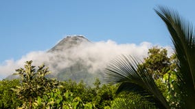 View of the Arenal volcano near La Fortuna, Costa Rica
