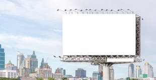 View of blank billboard ready for new advertisement outstanding Royalty Free Stock Image View of blank billboard ready for new advertisement outstanding Royalty Free Stock Image