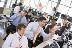 View Of Busy Stock Traders Office stock images View Of Busy Stock Traders Office stock images