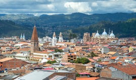 View of the city of Cuenca, Ecuador stock photography View of the city of Cuenca, Ecuador stock photography