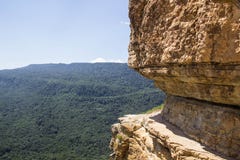 View from Cliff Eagle shelf in summer season, Mezmay, Krasnodar region, Russia Stock Photo View from Cliff Eagle shelf in summer season, Mezmay, Krasnodar region, Russia Stock Photo