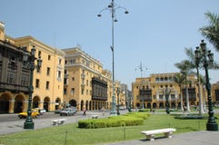 View of downtown Lima peru
