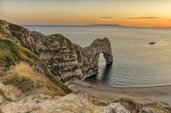 View of Durdle Door in United Kingdom. Royalty Free Stock Images View of Durdle Door in United Kingdom. Royalty Free Stock Images