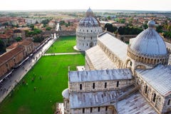 View From The Top Of Pisa Tower Stock Photos